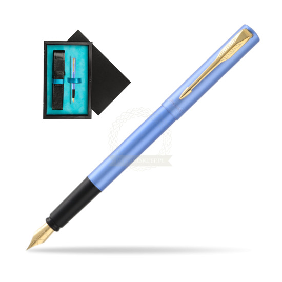 Parker Vector XL Blue GT Penna Stilografica in single wooden box Black Single Turquoise
