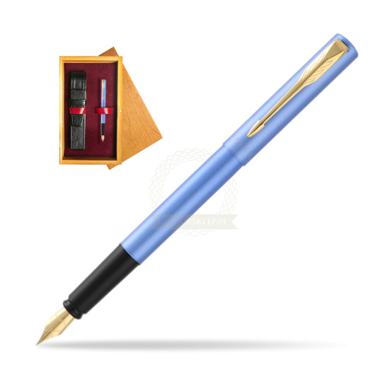 Parker Vector XL Blue GT Penna Stilografica in single wooden box Honey Single Maroon