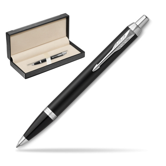 Parker IM Essential Matt Black CT Ballpoint Pen in classic box black