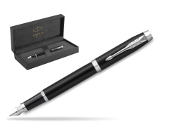 Parker IM Essential Black Matt CT Fountain Pen in original Parker Prestige box