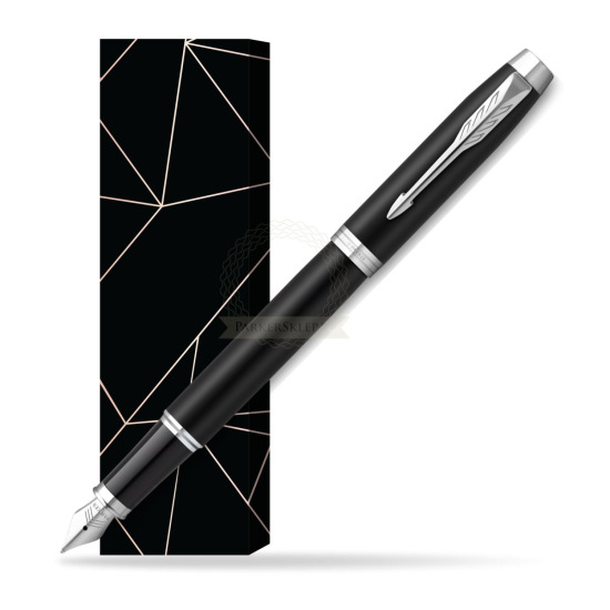 Parker IM Essential Black Matt CT Fountain Pen in cover Lucky
