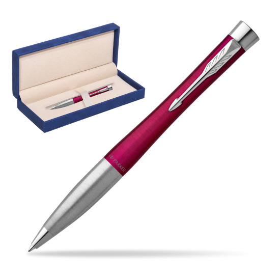 Parker Urban Twist Magenta CT Ballpoint Pen in suede box navy blue