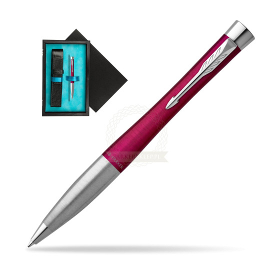 Parker Urban Twist Magenta CT Ballpoint Pen in single wooden box Black Single Turquoise