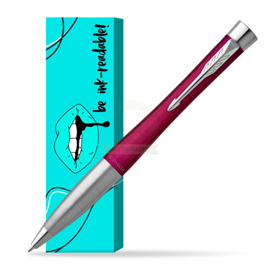 Parker Urban Twist Magenta CT Ballpoint Pen in cover Ink-readable