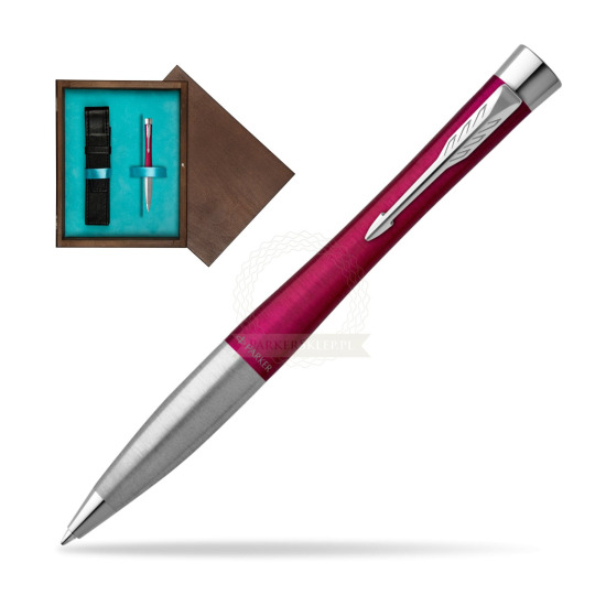 Parker Urban Twist Magenta CT Ballpoint Pen in single wooden box Wenge Single Turquoise 