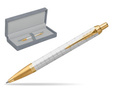 Parker IM Premium Pearl GT Penna a Sfera in suede box grey