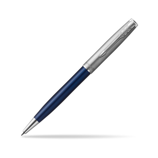 Parker Sonnet Sand Blasted Metal Blue CT Ballpoint Pen