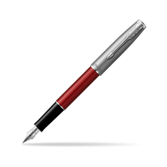 Parker Sonnet Sand Blasted Metal Red CT Penna Stilografica