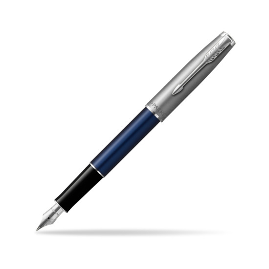 Parker Sonnet Sand Blasted Metal Blue CT Penna Stilografica