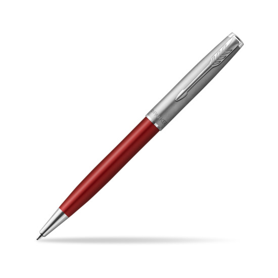 Parker Sonnet Sand Blasted Metal Red CT Penna a Sfera 