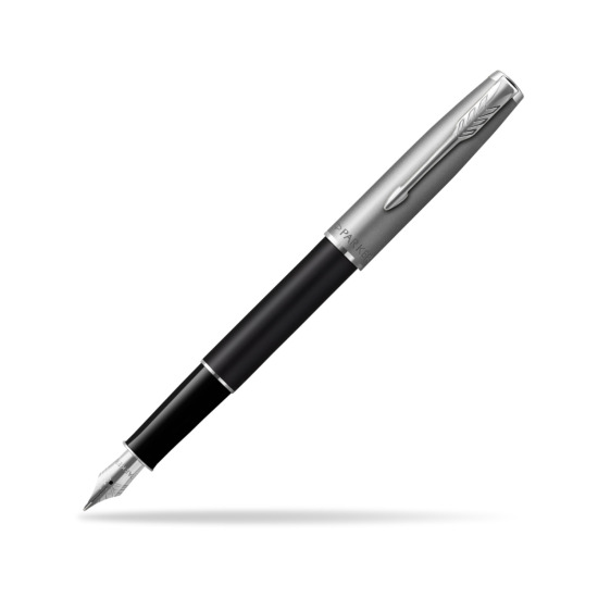 Parker Sonnet Sand Blasted Metal Black CT Penna Stilografica