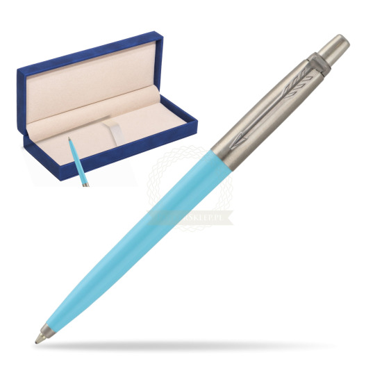 Parker Jotter Pop Art 70s Blue Ballpen in suede box navy blue