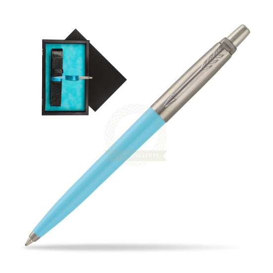 Parker Jotter Pop Art 70s Blue Ballpen in single wooden box Black Single Turquoise