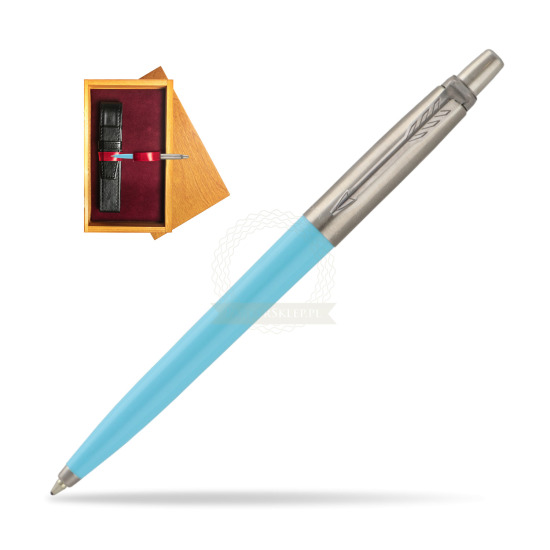 Parker Jotter Pop Art 70s Blue Ballpen in single wooden box Honey Single Maroon