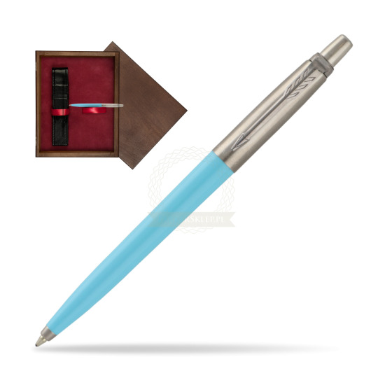 Parker Jotter Pop Art 70s Blue Ballpen in single wooden box Wenge Single Maroon