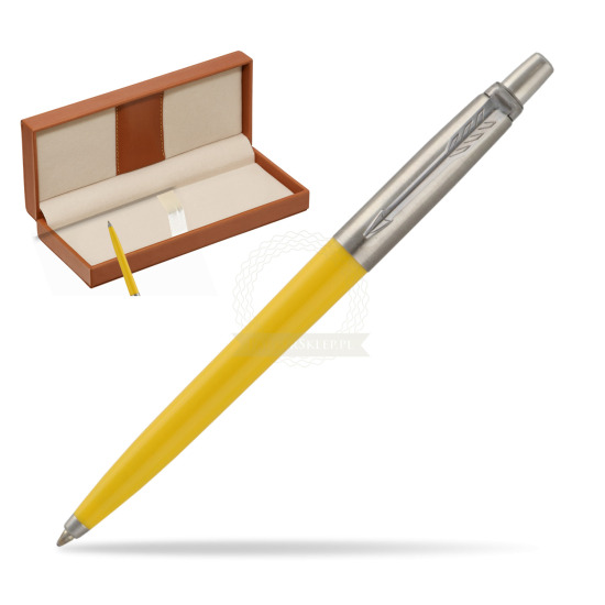 Parker Jotter Pop Art 70s Yellow Ballpen  in classic box brown