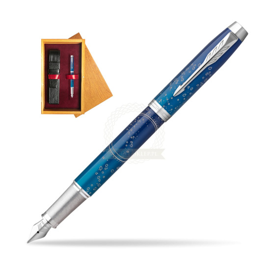 Parker IM LAST FRONTIER SUBMERGE CT Penna Stilografica in single wooden box Honey Single Maroon