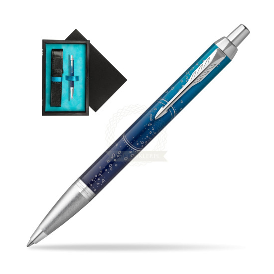IM LAST FRONTIER SUBMERGE CT Ballpoint Pen in single wooden box Black Single Turquoise