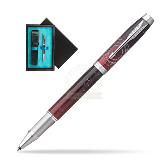 Parker IM LAST FRONTIER PORTAL CT Rollerball Pen in single wooden box Black Single Turquoise