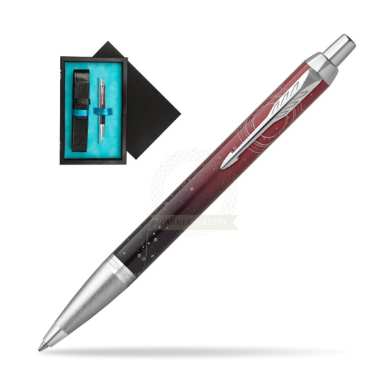 Parker IM LAST FRONTIER PORTAL CT Ballpoint Pen in single wooden box Black Single Turquoise