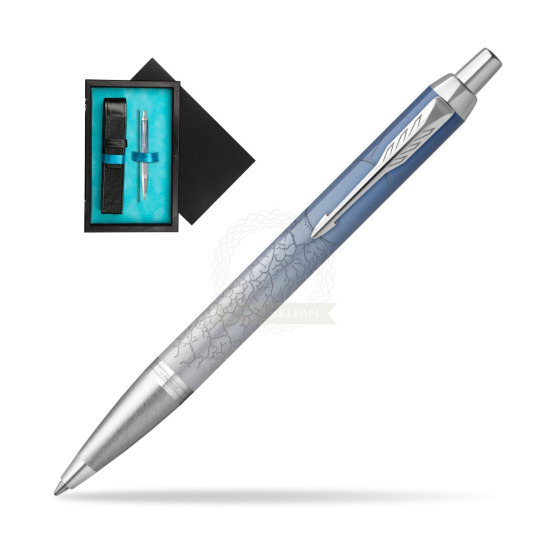 Parker IM LAST FRONTIER POLAR CT Ballpoint Pen in single wooden box Black Single Turquoise