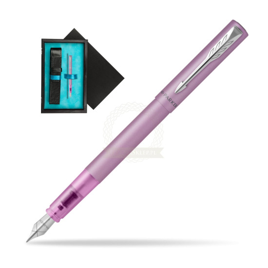 Parker Vector XL Lilac Penna Stilografica in single wooden box Black Single Turquoise