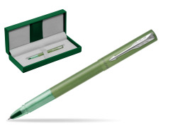 Vector XL Green Rollerball Pen in the green leather box