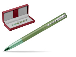 Vector XL Green Rollerball Pen in the red leather box
