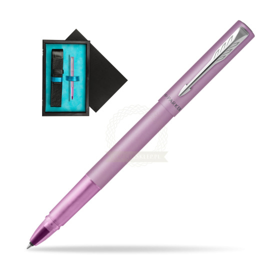 Parker Vector XL Lilac Rollerball Pen in single wooden box Black Single Turquoise
