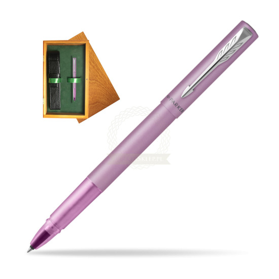 Parker Vector XL Lilac Rollerball Pen in single wooden box Honey Single Green