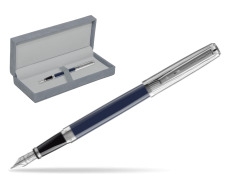Waterman EXCEPTION L'ESSENCE DU BLUE CT Fountain pen in suede box grey