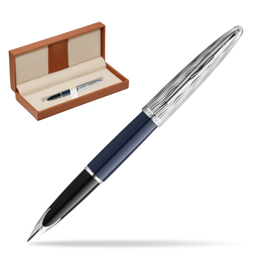 Waterman CARÈNE L'ESSENCE DU BLUE CT Fountain pen  in classic box brown