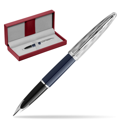 Waterman CARÈNE L'ESSENCE DU BLUE CT Fountain pen in the red leather box