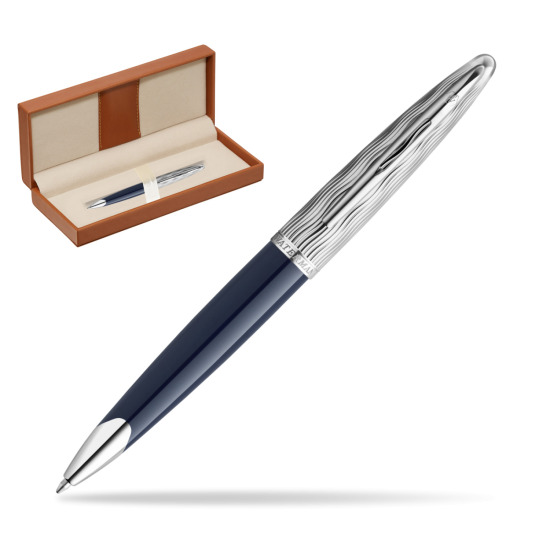 Waterman CARÈNE L'ESSENCE DU BLUE CT Ballpoint pen  in classic box brown