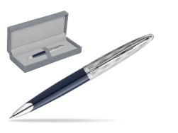 Waterman CARÈNE L'ESSENCE DU BLUE CT Ballpoint pen in suede box grey