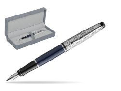 Waterman EXPERT L'ESSENCE DU BLUE CT Fountain pen in suede box grey