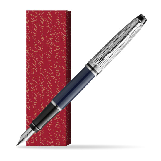 Waterman EXPERT L'ESSENCE DU BLUE CT Fountain pen in cover True Love