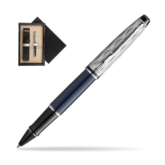 Waterman EXPERT L'ESSENCE DU BLUE CT Rollerball pen in single wooden box Wenge Single Ecru