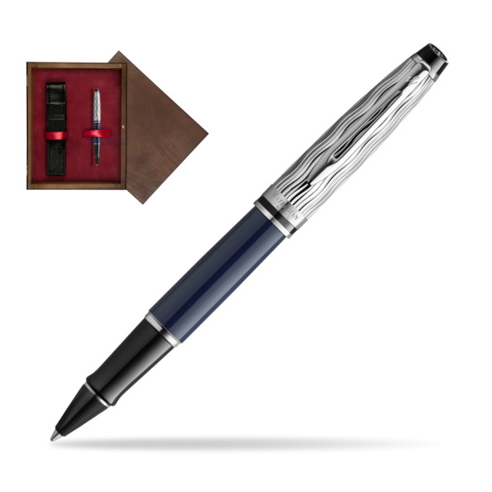 Waterman EXPERT L'ESSENCE DU BLUE CT Rollerball pen in single wooden box Wenge Single Maroon