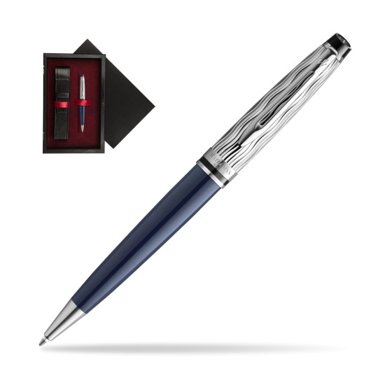 Waterman Expert L'ESSENCE DU BLUE CT Ball point in single wooden box Black Single Maroon