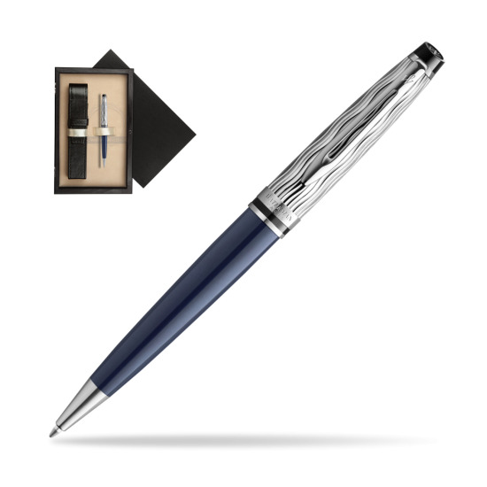 Waterman Expert L'ESSENCE DU BLUE CT Ball point in single wooden box Wenge Single Ecru
