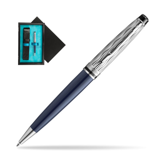 Waterman Expert L'ESSENCE DU BLUE CT Ball point in single wooden box Black Single Turquoise