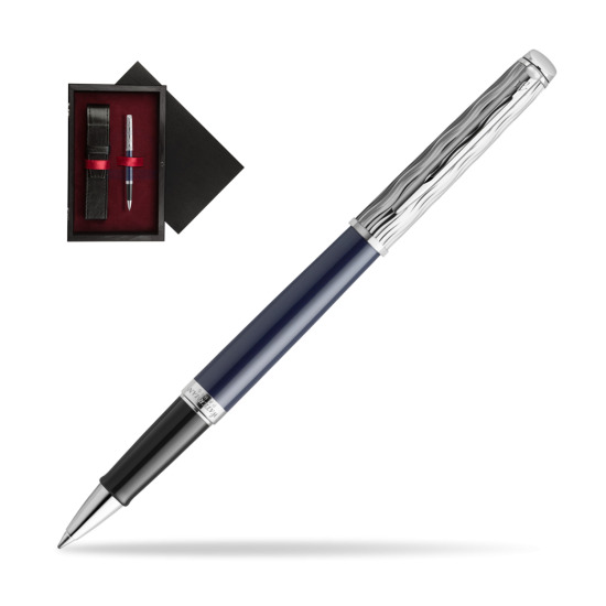 Waterman HÉMISPHÈRE L'ESSENCE DU BLUE CT Rollerball pen in single wooden box Black Single Maroon