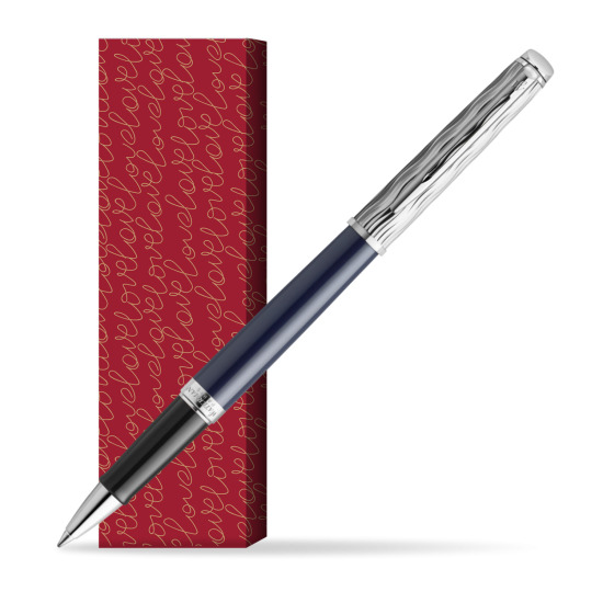 Waterman HÉMISPHÈRE L'ESSENCE DU BLUE CT Rollerball pen in cover True Love