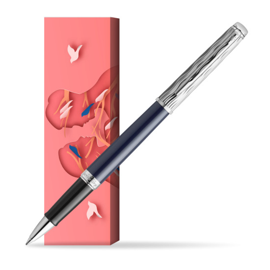 Waterman HÉMISPHÈRE L'ESSENCE DU BLUE CT Rollerball pen in cover Magic Moments