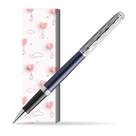 Waterman HÉMISPHÈRE L'ESSENCE DU BLUE CT Rollerball pen in cover Love is in the air