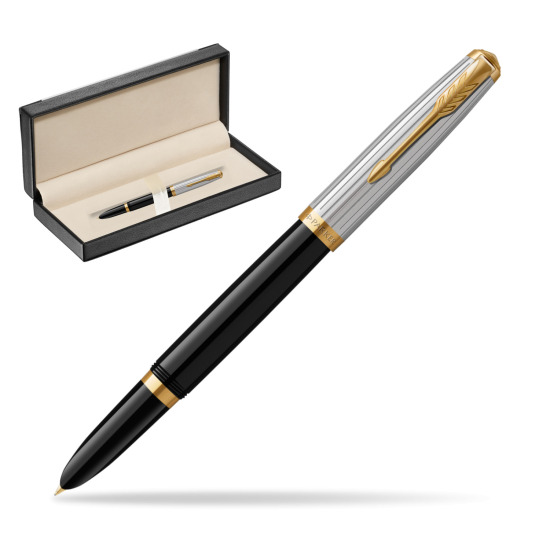 Parker 51 PREMIUM BLACK GT Penna Stilografica in classic box black