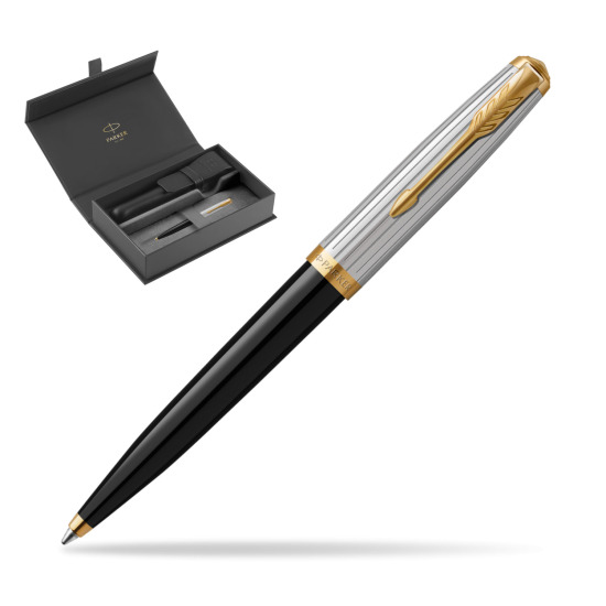 Parker 51 PREMIUM BLACK GT Penna a Sfera in original Parker box, closed case