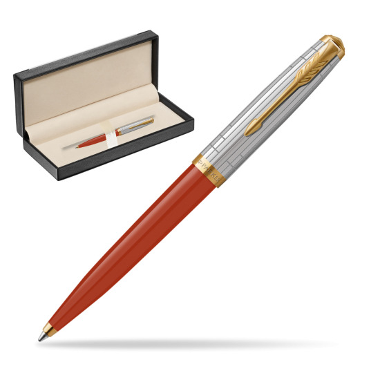Parker 51 PREMIUM REGE RED GT Penna a Sfera in classic box black