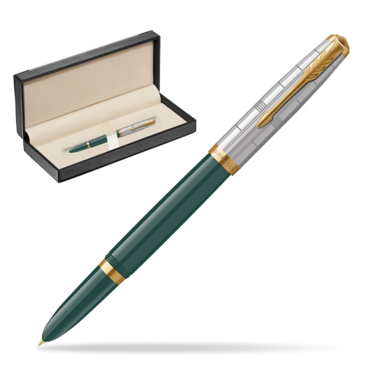 Parker 51 PREMIUM FOREST GREEN GT Penna Stilografica in classic box black